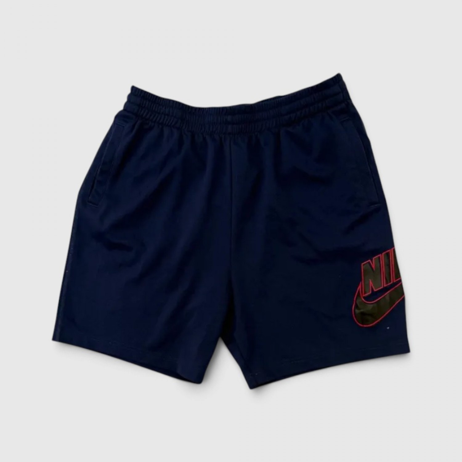 Nike SB Ανδρική Αθλητική Βερμούδα Μπλε με Μεγάλο Λογότυπο – 2XL / Pre-Owned